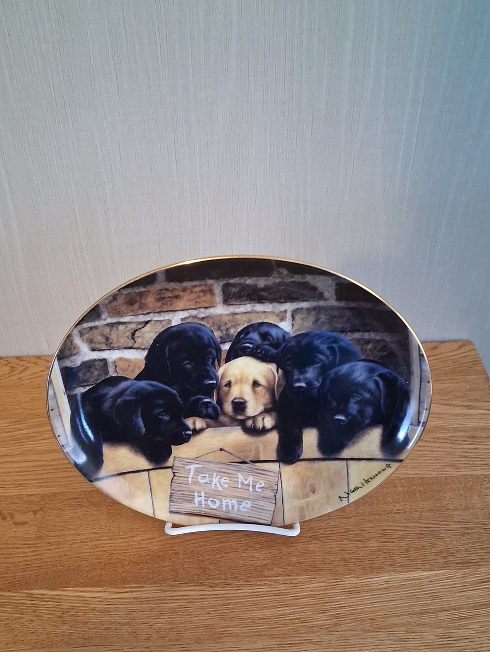 Franklin Mint Plate By NIcel Hemming 'Take Me Home'